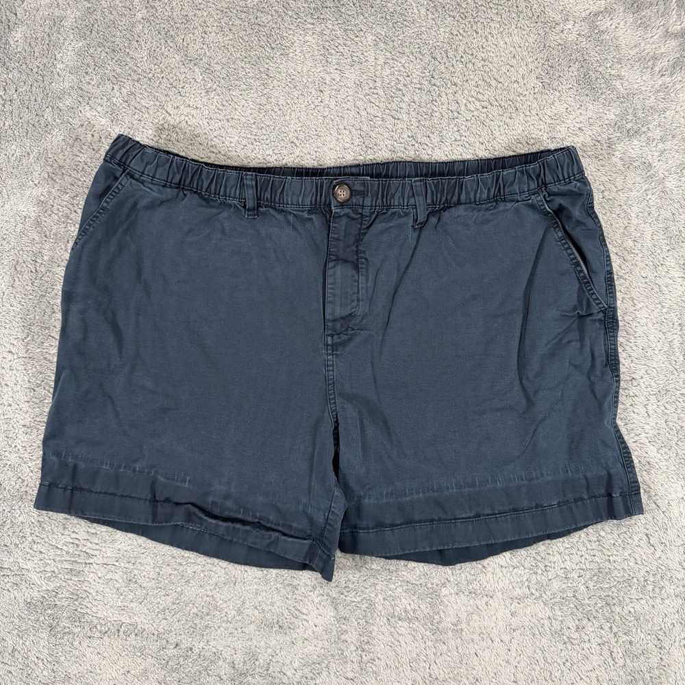 Chubbies Originals Shorts Mens 3XL 5.5" Blue Elastic Waist Cotton Stretch‎ Chino